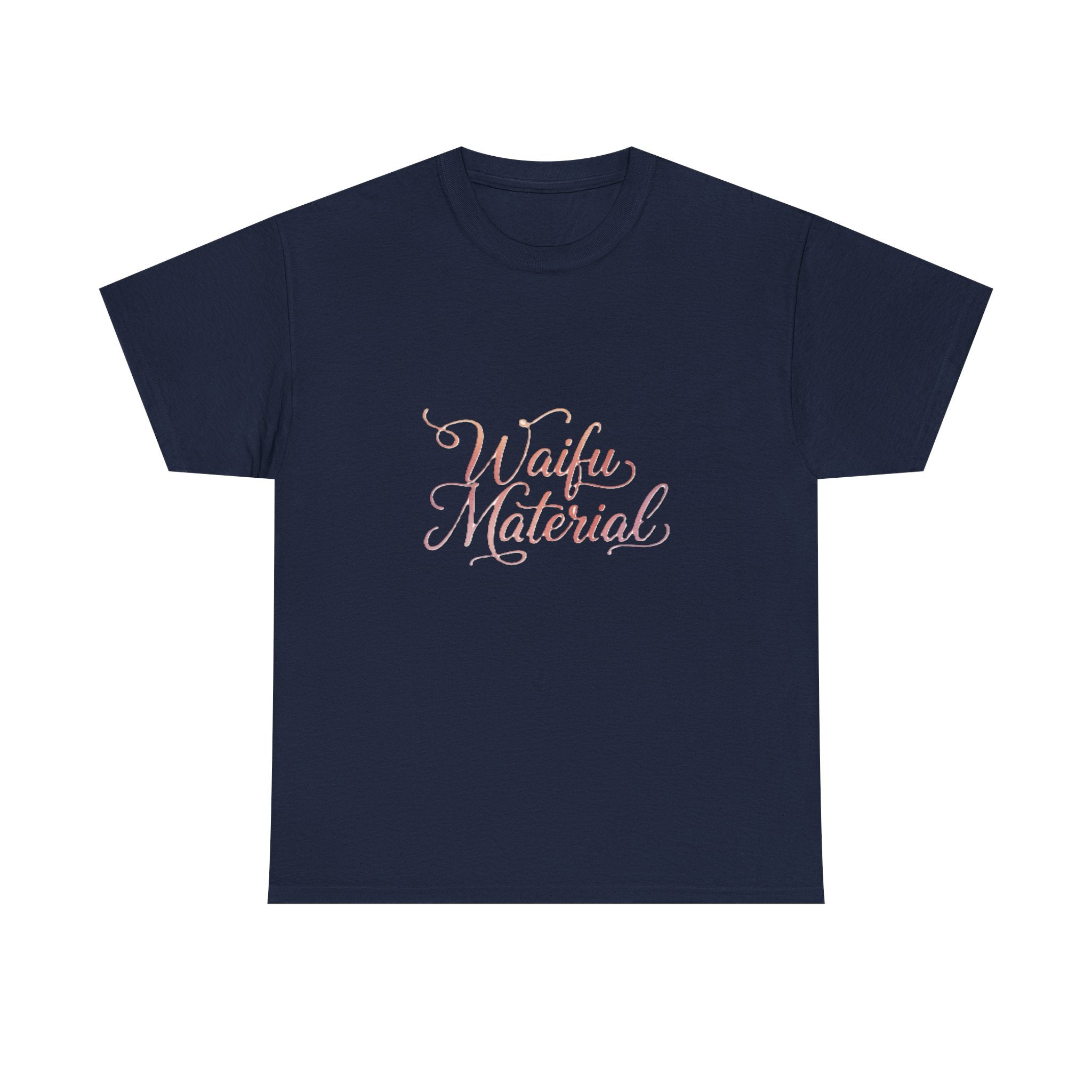Waifu Material T-Shirt — Cute Pastel Script Anime Fan Tee - Adult