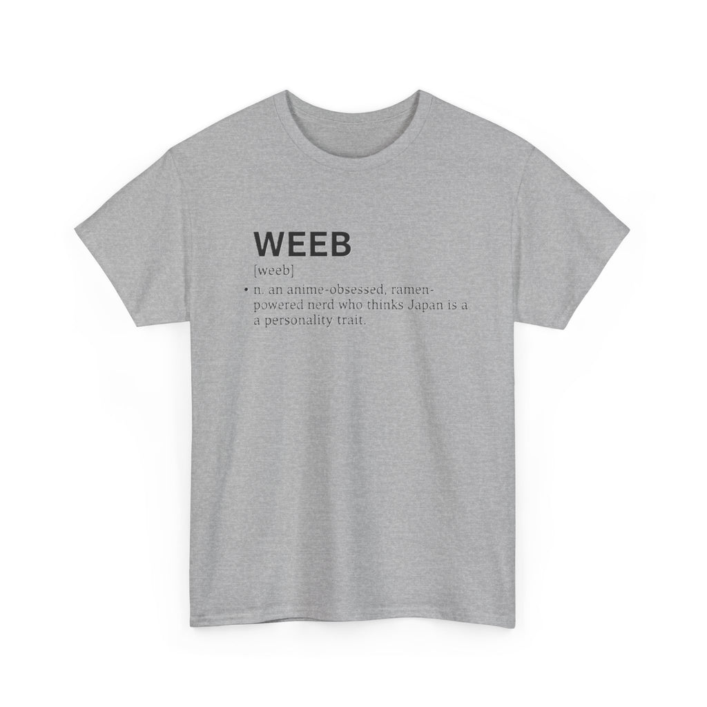 Weeb Definition T-Shirt — Funny Anime Lover Tee - Adult