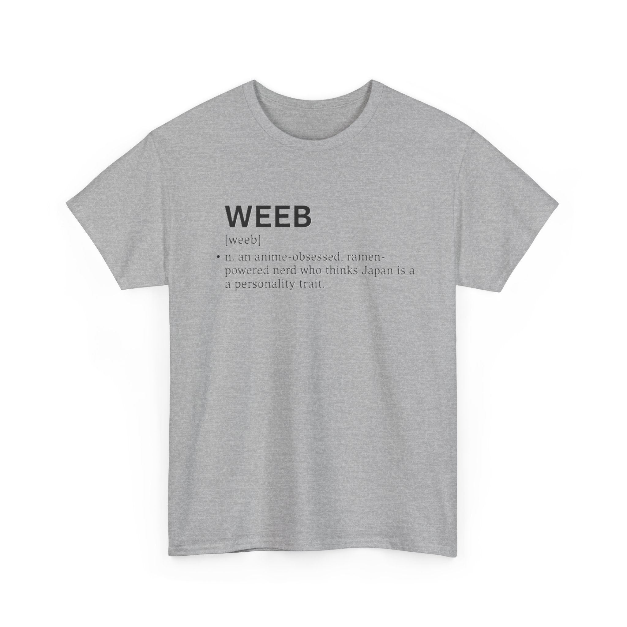 Weeb Definition T-Shirt — Funny Anime Lover Tee - Adult