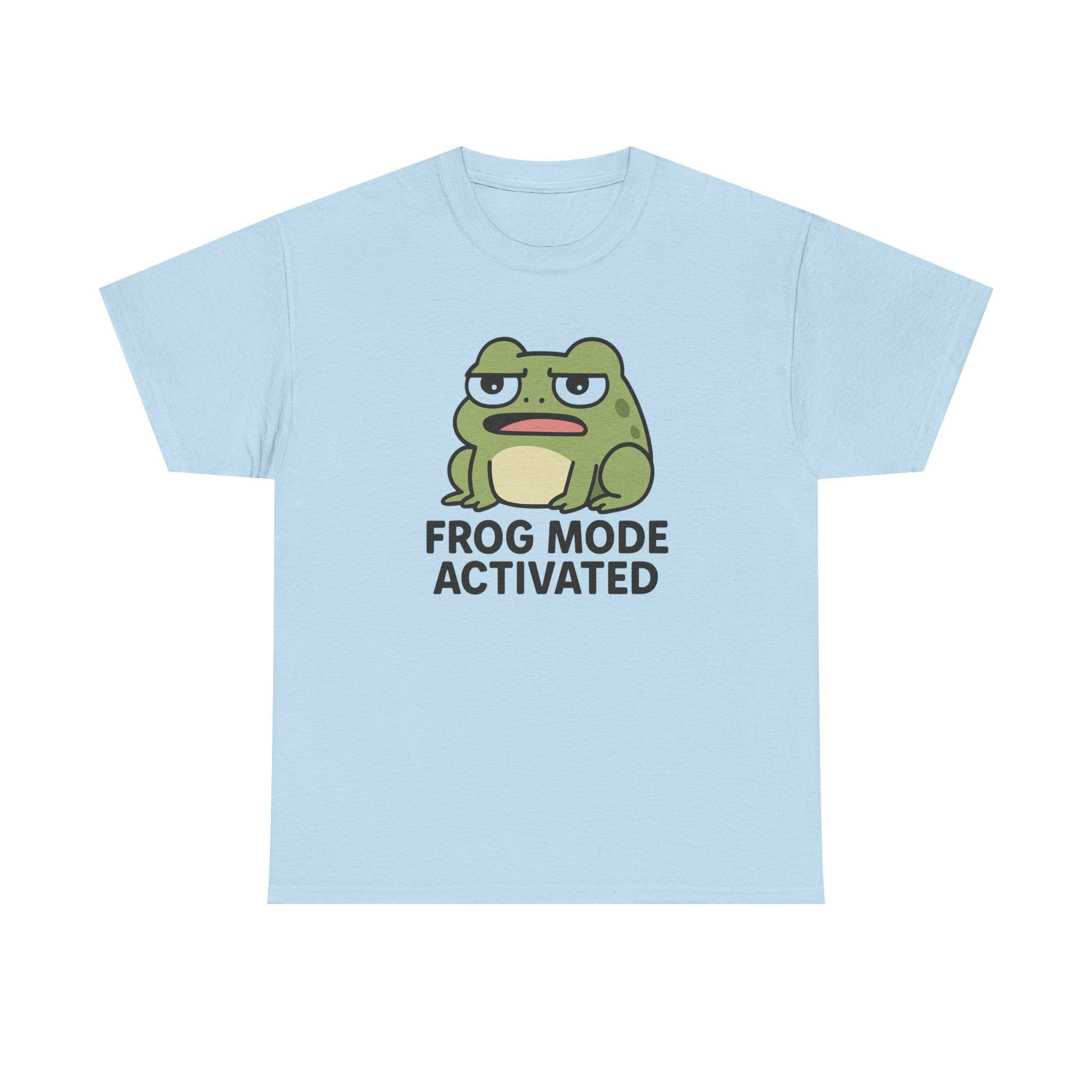 Frog Mode Activated T-Shirt — Cute Cartoon Frog Graphic Tee - Adult