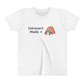 Introvert Mode Kids Tee — Cute Hermit Crab Graphic Youth Shirt