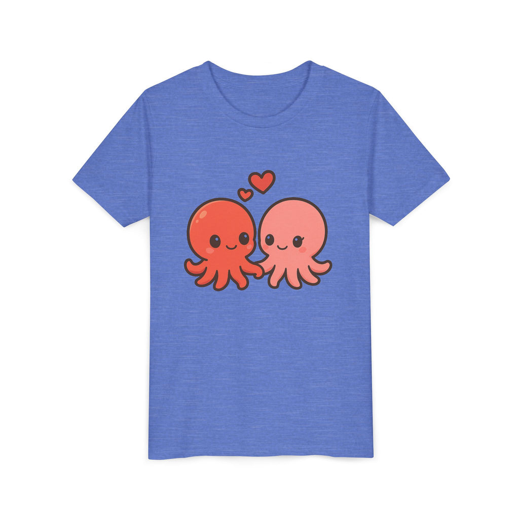 Cute Octopus Kids Tee – Kawaii Loving Octopus Graphic Youth T-Shirt