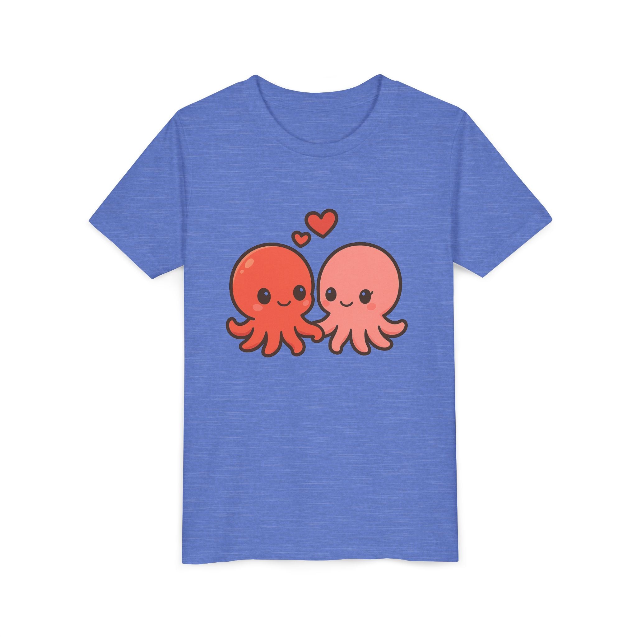 Cute Octopus Kids Tee – Kawaii Loving Octopus Graphic Youth T-Shirt