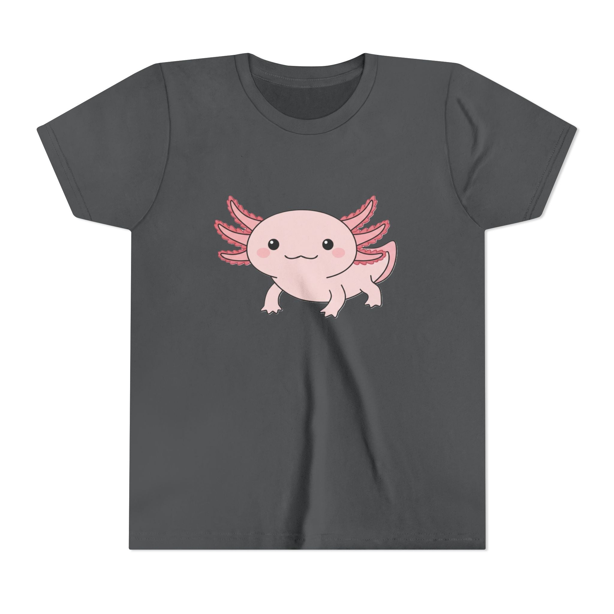 Axolotl Kids Tee – Cute Pink Axolotl Youth Short Sleeve Shirt