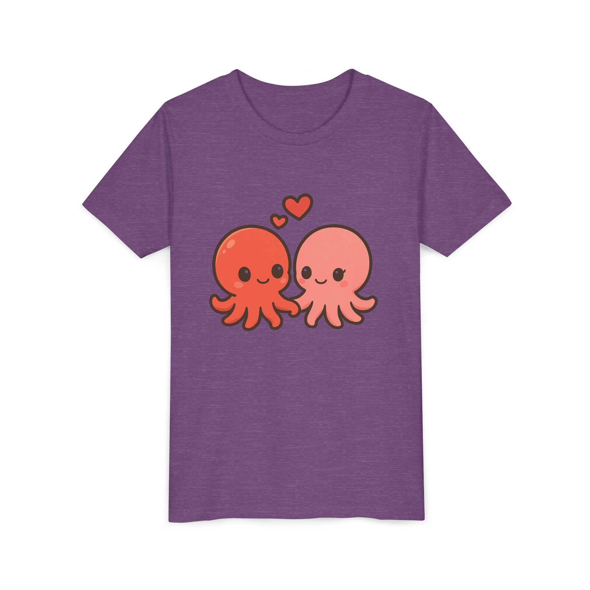 Cute Octopus Kids Tee – Kawaii Loving Octopus Graphic Youth T-Shirt