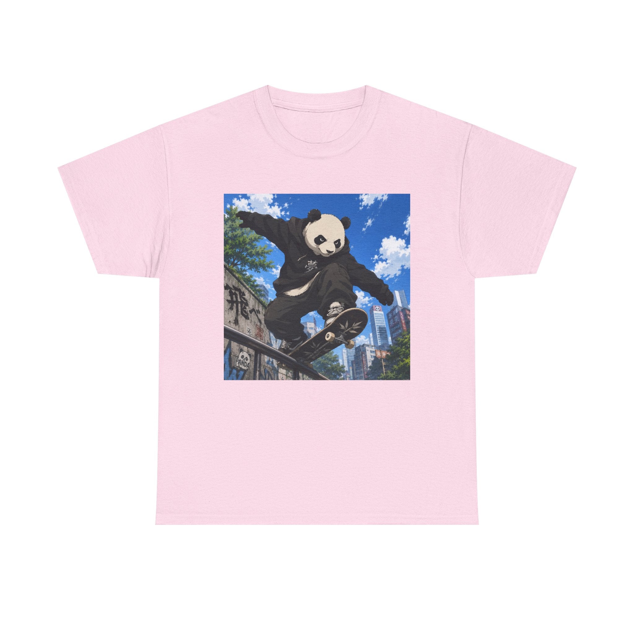Panda Skateboarder T-Shirt — Urban Skate Panda Graphic Tee - Adult
