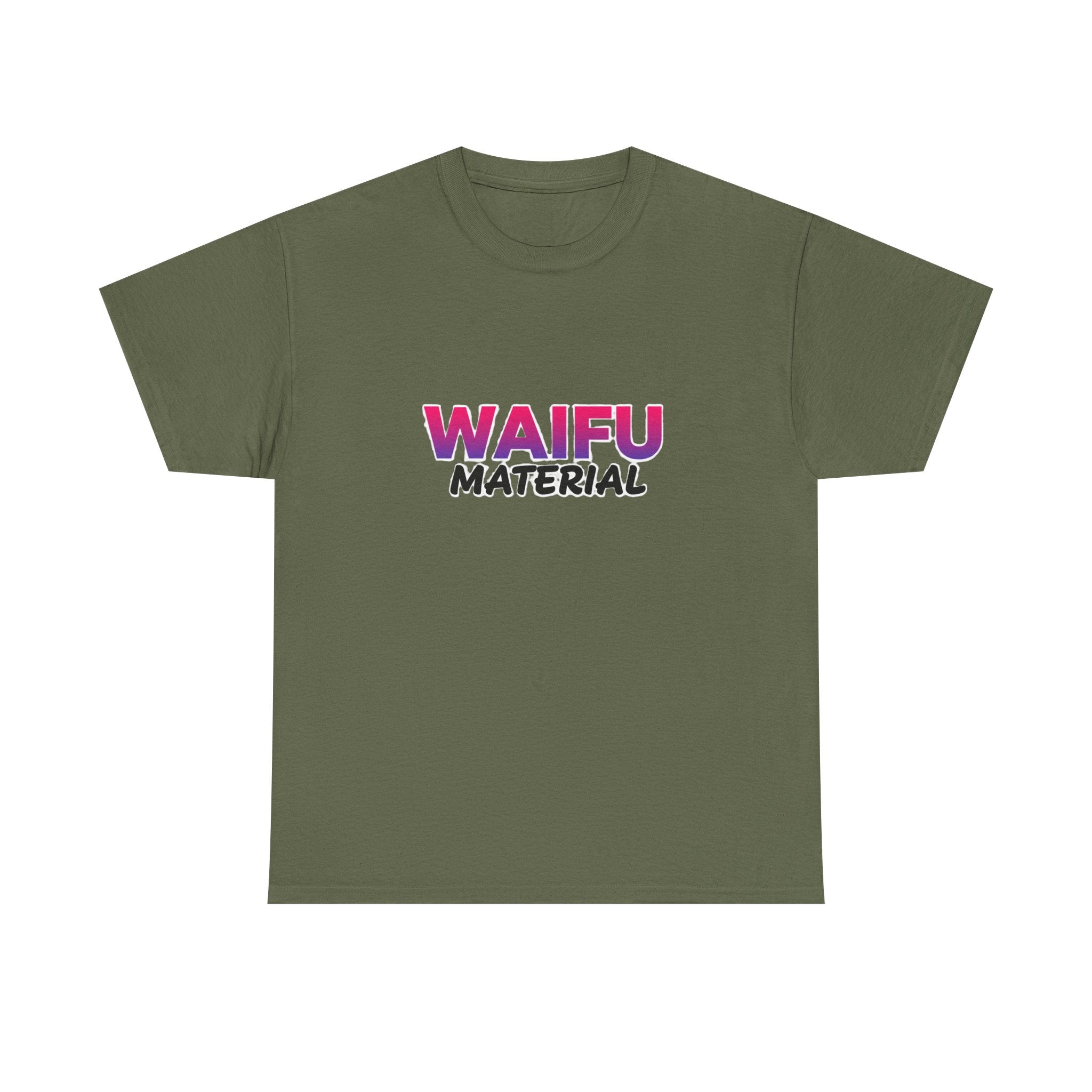Waifu Material T-Shirt — Cute Anime Text Tee for Otaku Fans - Adult