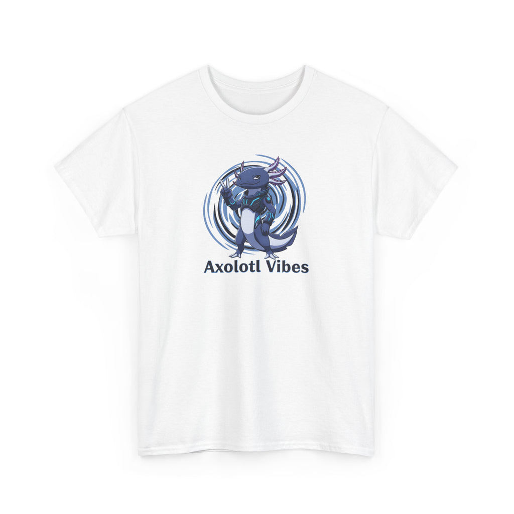 Axolotl Vibes T-Shirt — Cool Blue Axolotl Graphic Tee - Adult