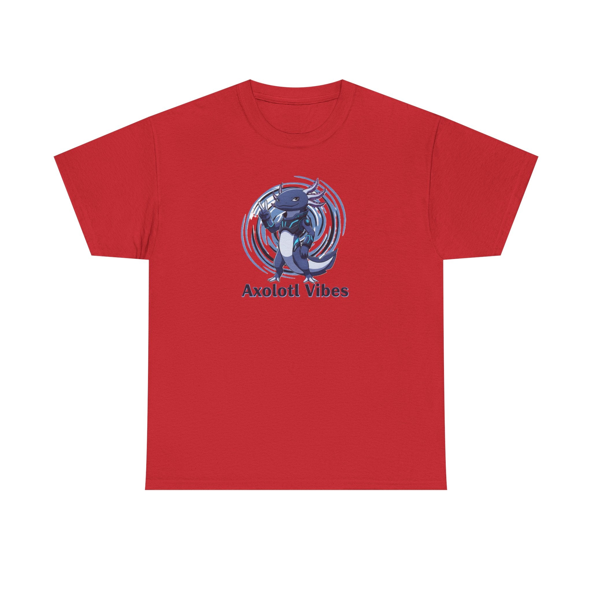 Axolotl Vibes T-Shirt — Cool Blue Axolotl Graphic Tee - Adult