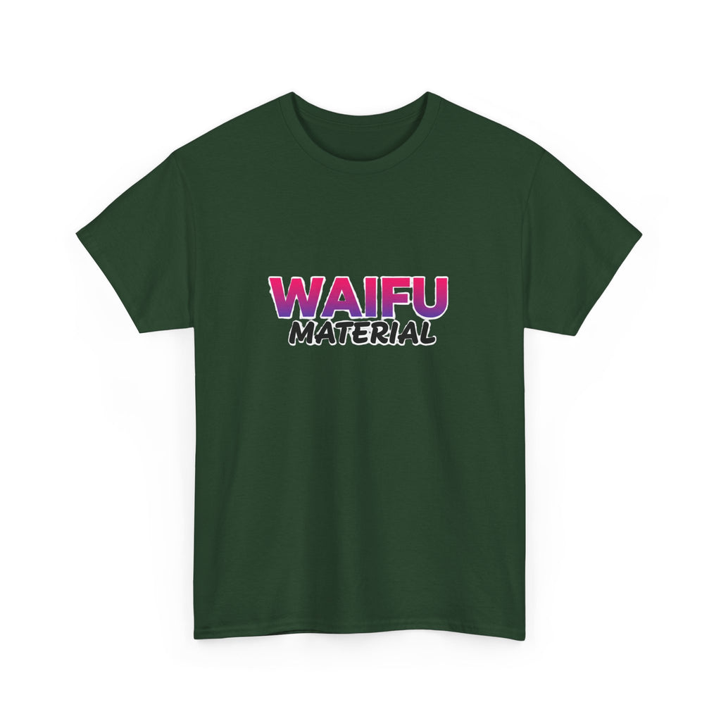 Waifu Material T-Shirt — Cute Anime Text Tee for Otaku Fans - Adult
