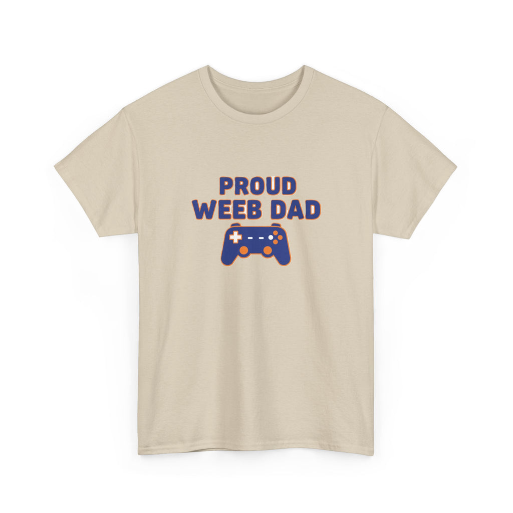 Proud Weeb Dad T-Shirt — Gamer Controller Graphic Dad Tee - Adult