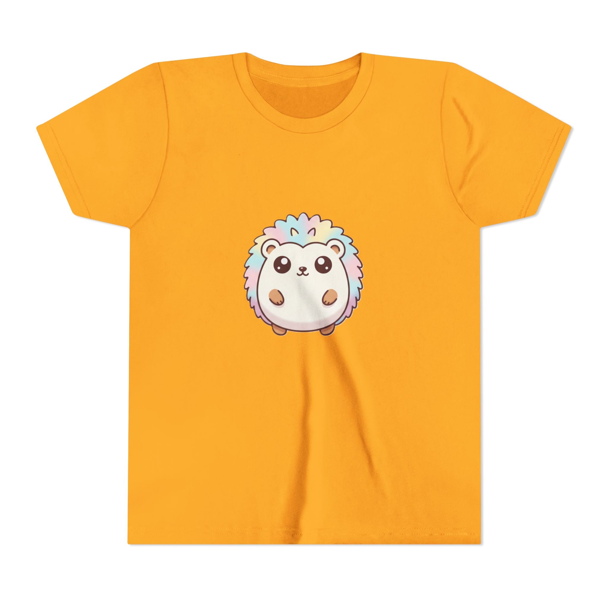 Kids Rainbow Hedgehog T‑Shirt — Cute Pastel Animal Youth Tee