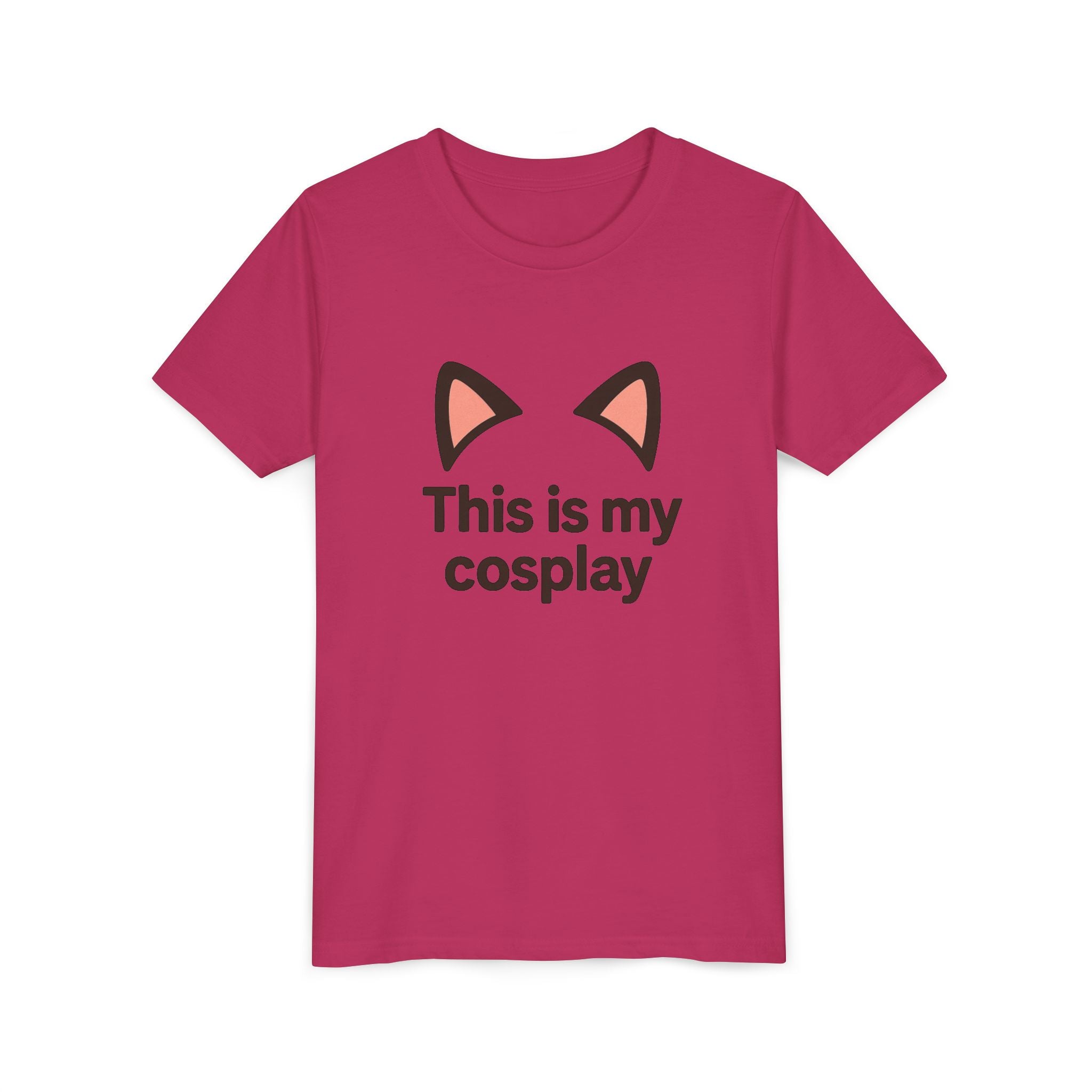 Youth Tee — "This Is My Cosplay" Cat Ear Graphic