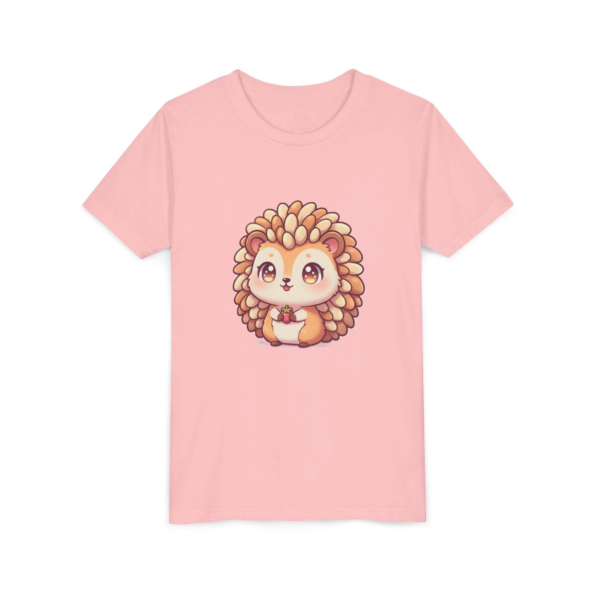 Cute Hedgehog Youth Tee — Adorable Cartoon Woodland Animal Kids Shirt