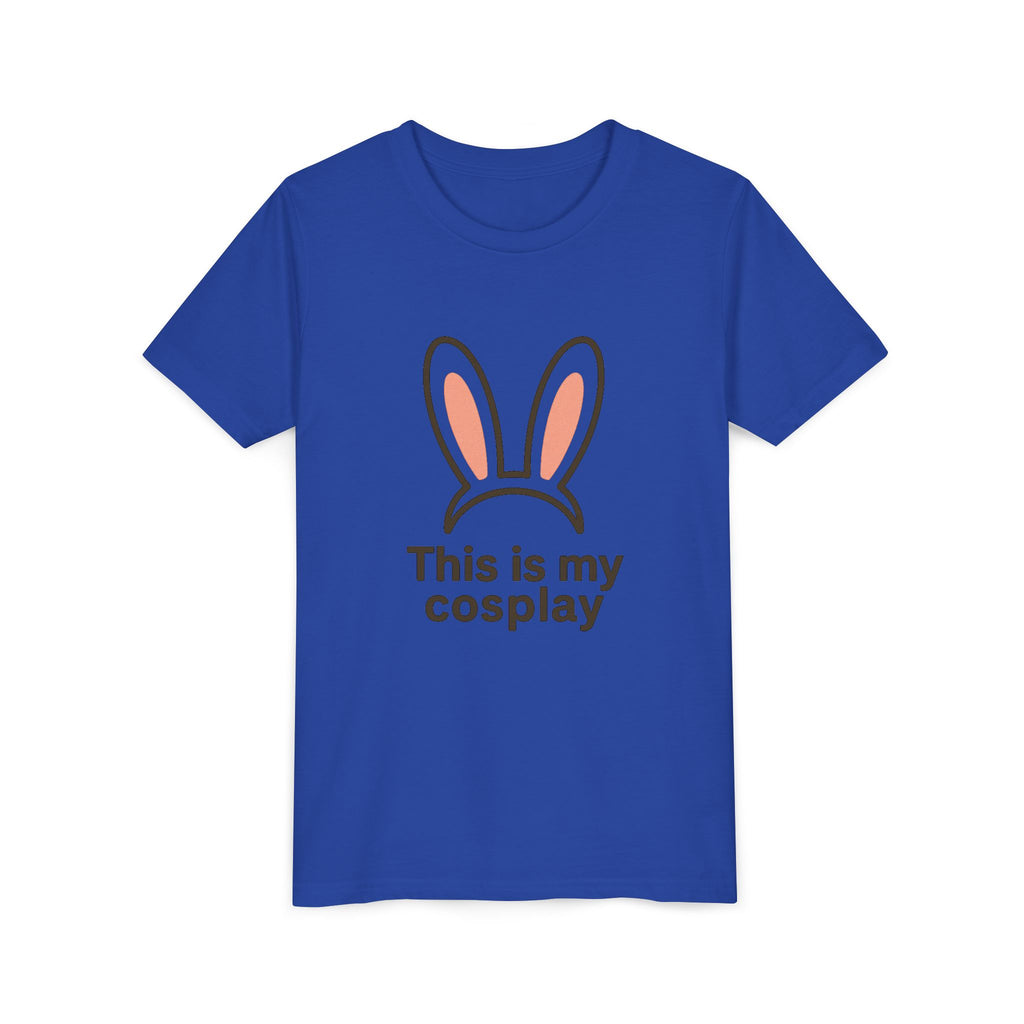 Youth Tee — "This is my cosplay" Bunny Ears Kids T‑Shirt