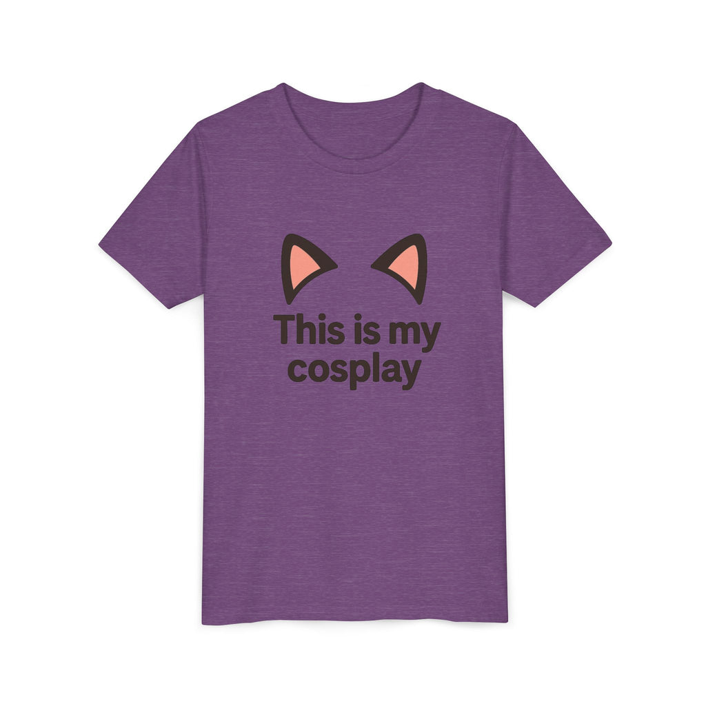 Youth Tee — "This Is My Cosplay" Cat Ear Graphic