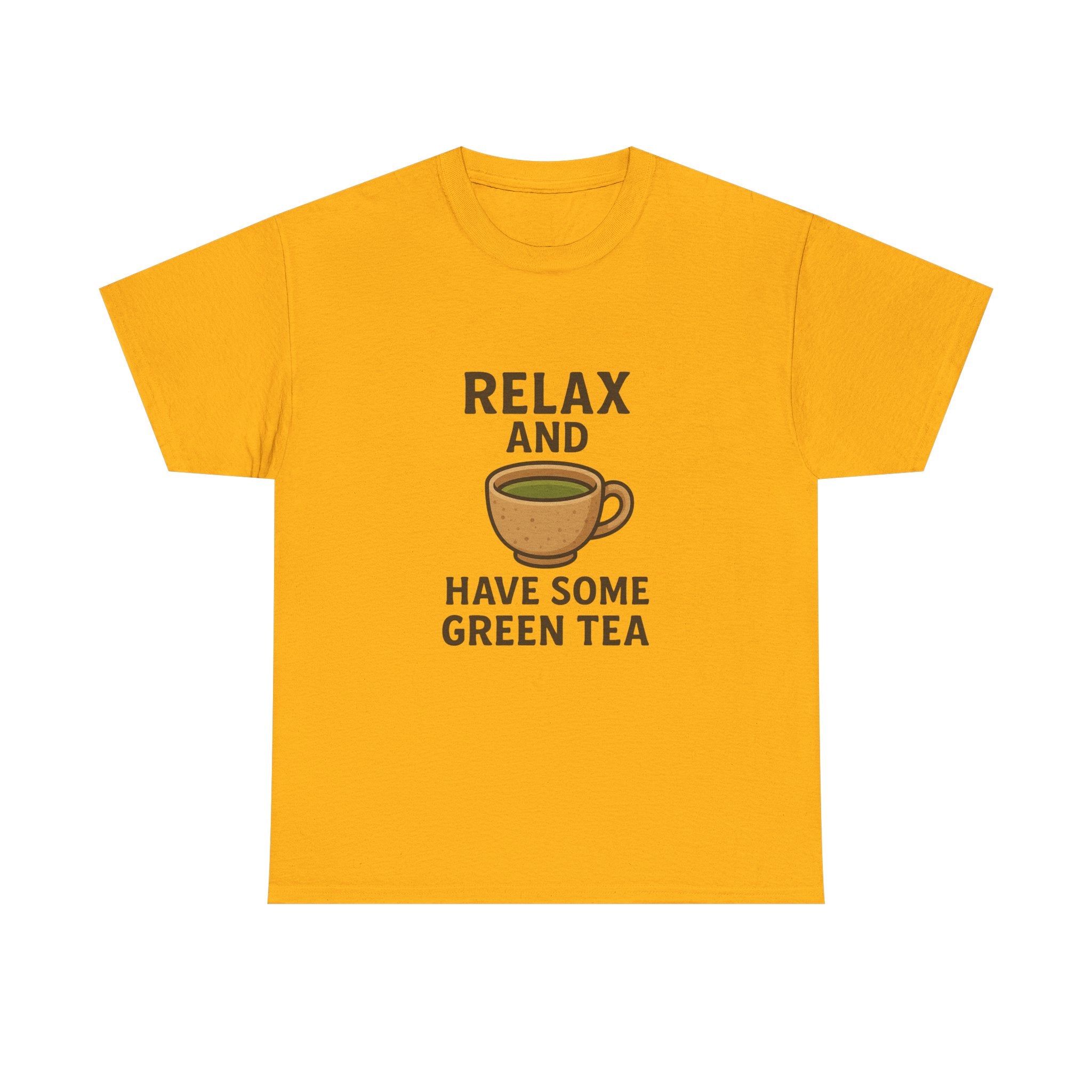 Relax and Have Some Green Tea Tee — Cute Tea Mug Graphic T-Shirt - Adult