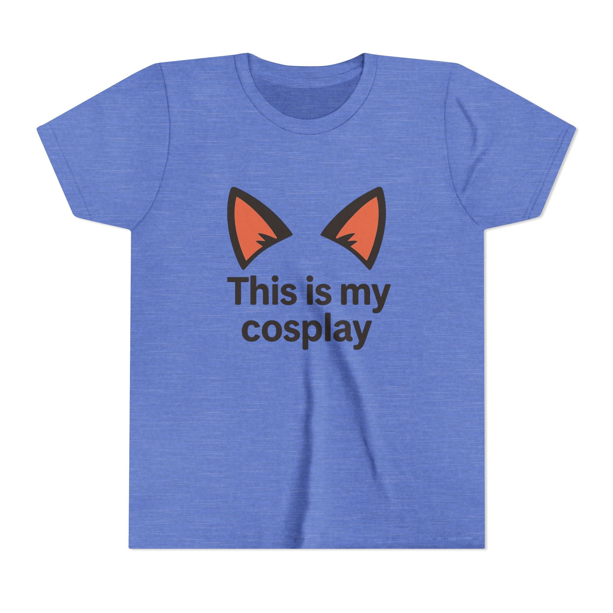 Youth Tee — "This Is My Cosplay" Fox Ear Costume Shirt