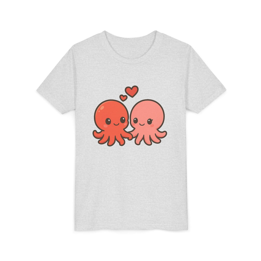 Cute Octopus Kids Tee – Kawaii Loving Octopus Graphic Youth T-Shirt