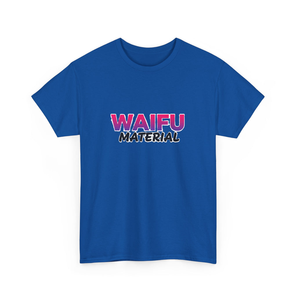 Waifu Material T-Shirt — Cute Anime Text Tee for Otaku Fans - Adult