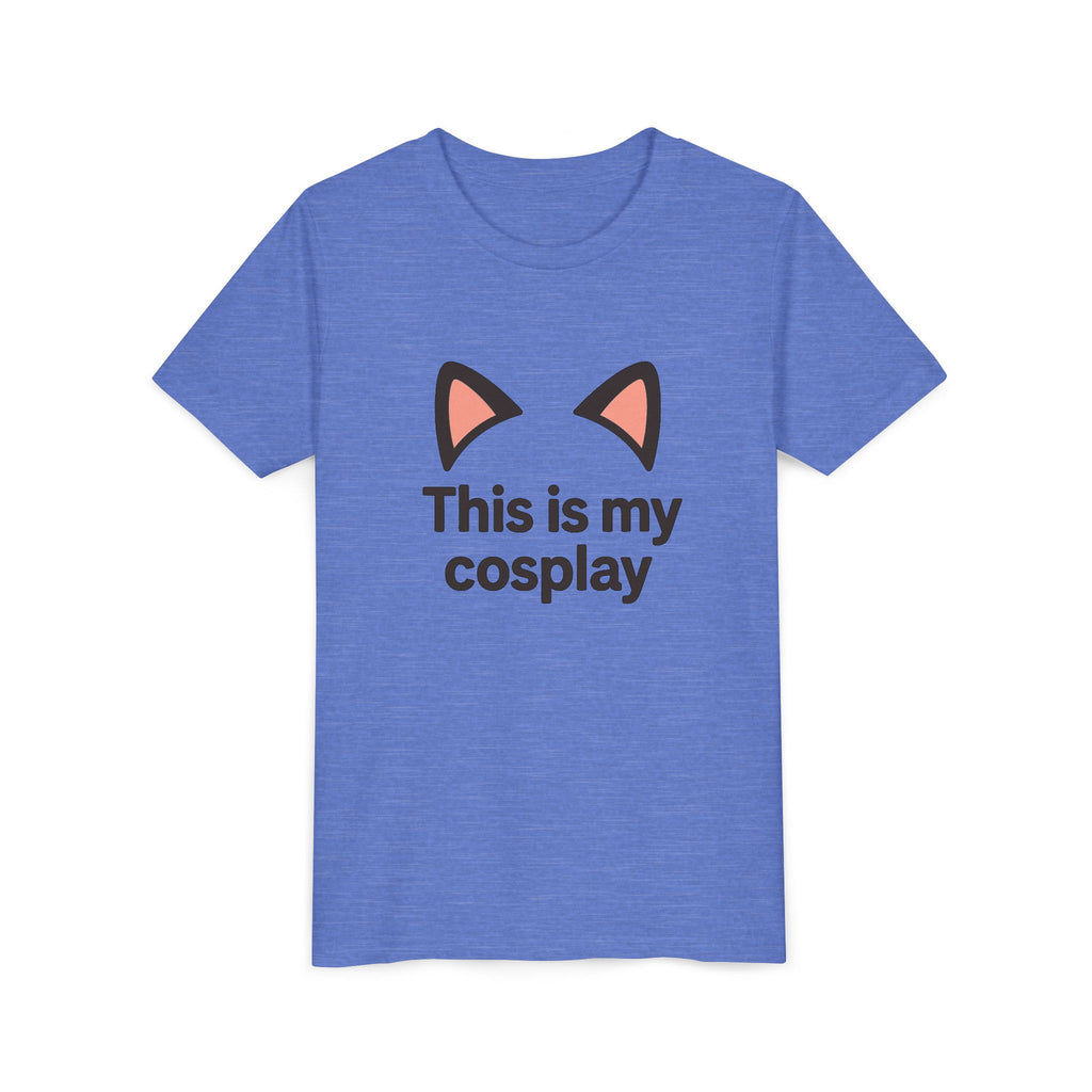 Youth Tee — "This Is My Cosplay" Cat Ear Graphic