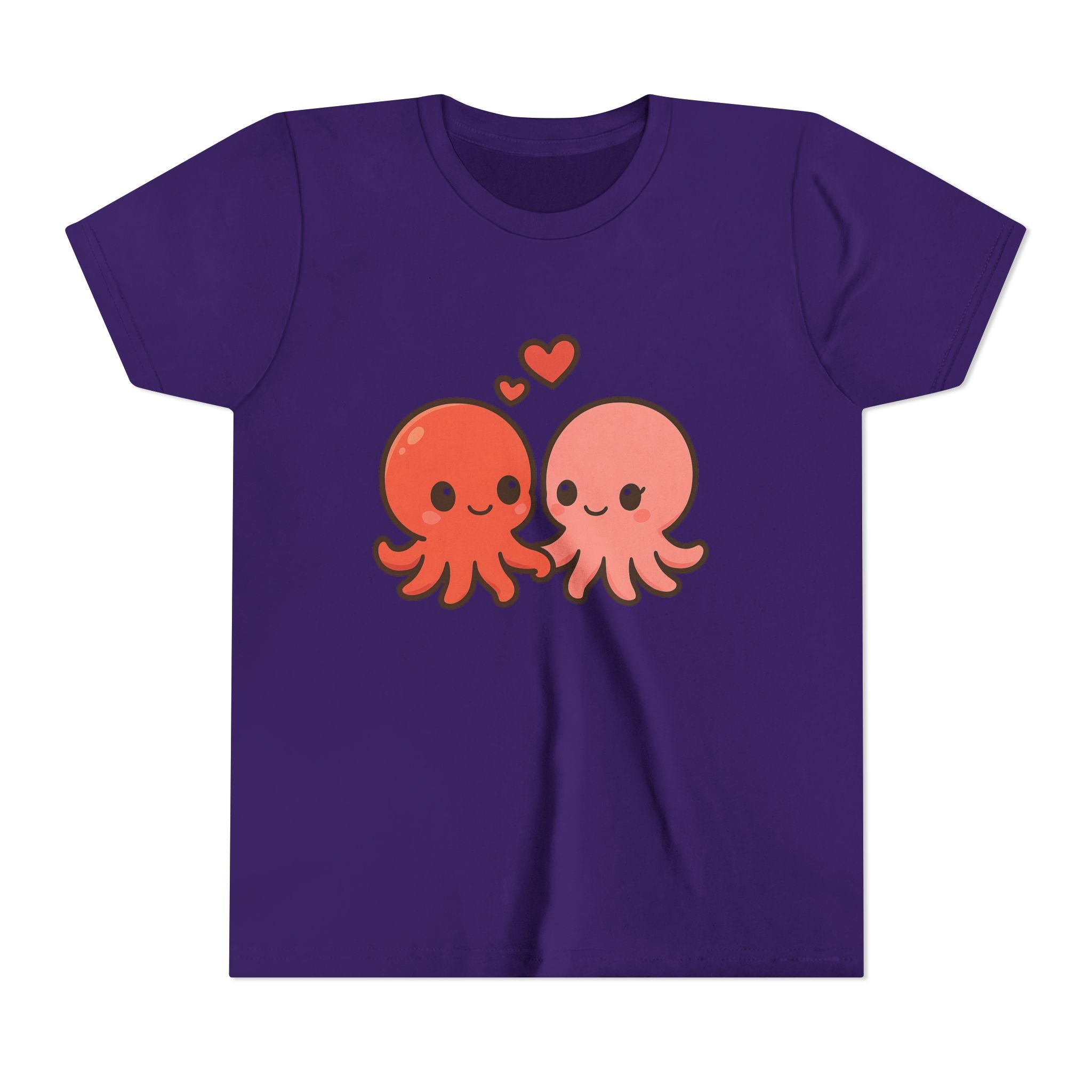 Cute Octopus Kids Tee – Kawaii Loving Octopus Graphic Youth T-Shirt
