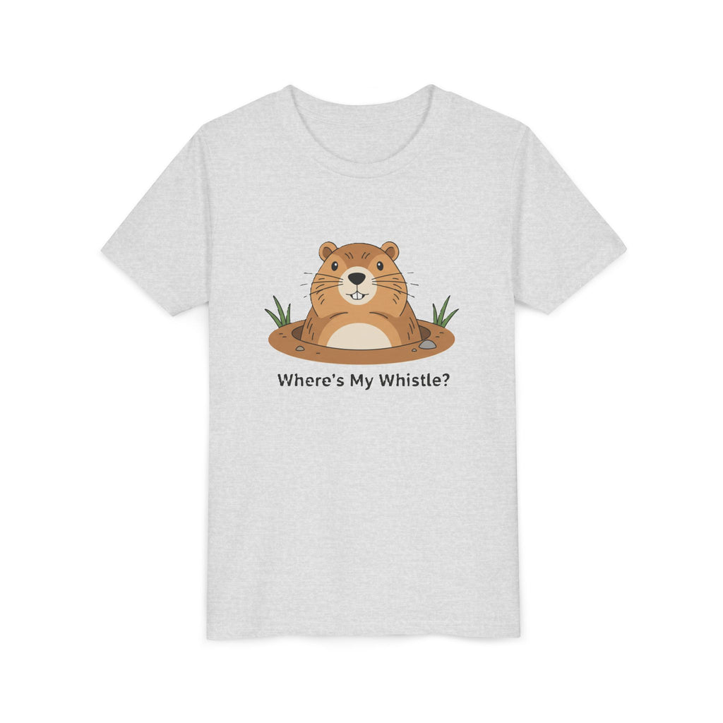 Groundhog Day Kid’s Tee — "Where's My Whistle?" Groundhog Graphic Youth T-Shirt