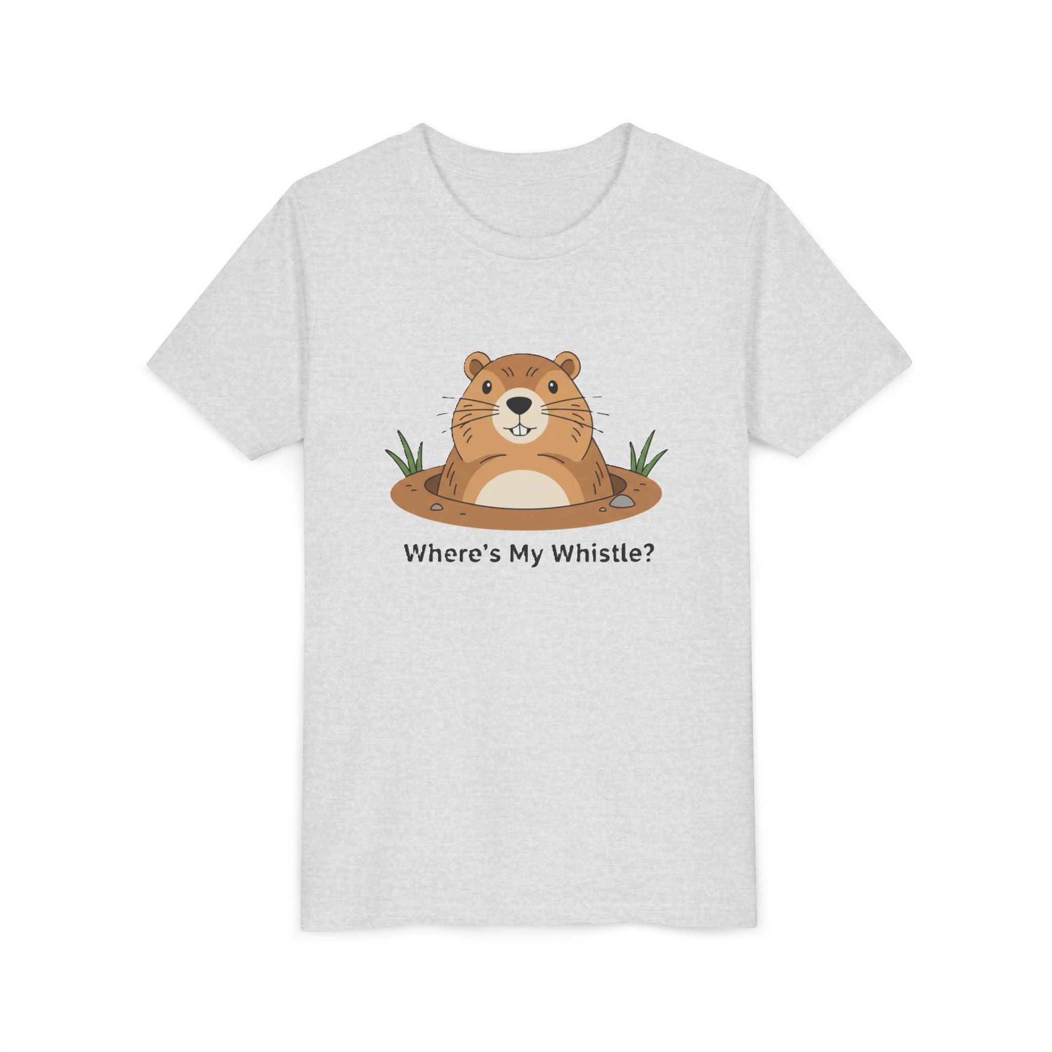 Groundhog Day Kid’s Tee — "Where's My Whistle?" Groundhog Graphic Youth T-Shirt