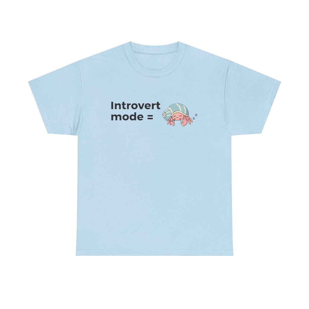 Introvert Mode Graphic Tee — Cute Anime Girl "Introvert mode" T-Shirt - Adult
