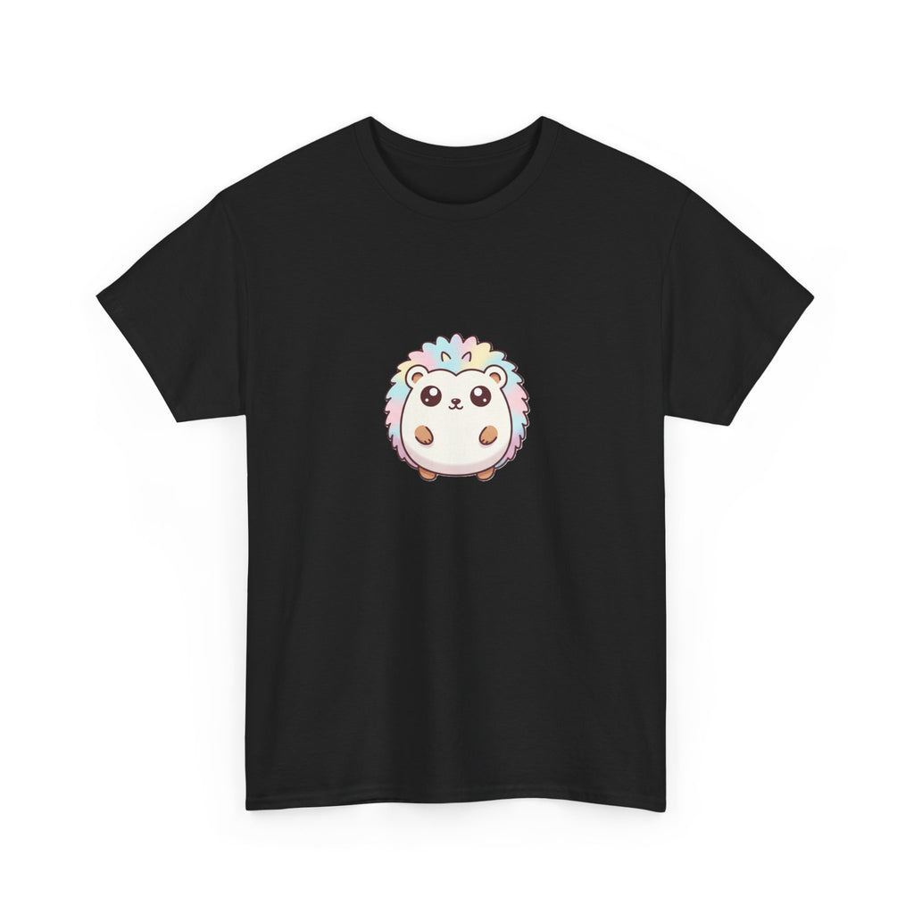 Cute Rainbow Hedgehog T-Shirt — Kawaii Animal Graphic Tee - Adult