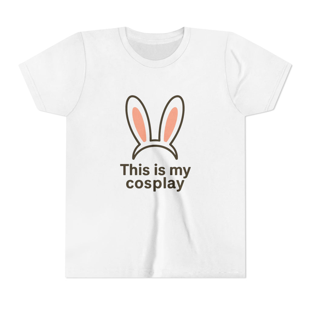 Youth Tee — "This is my cosplay" Bunny Ears Kids T‑Shirt