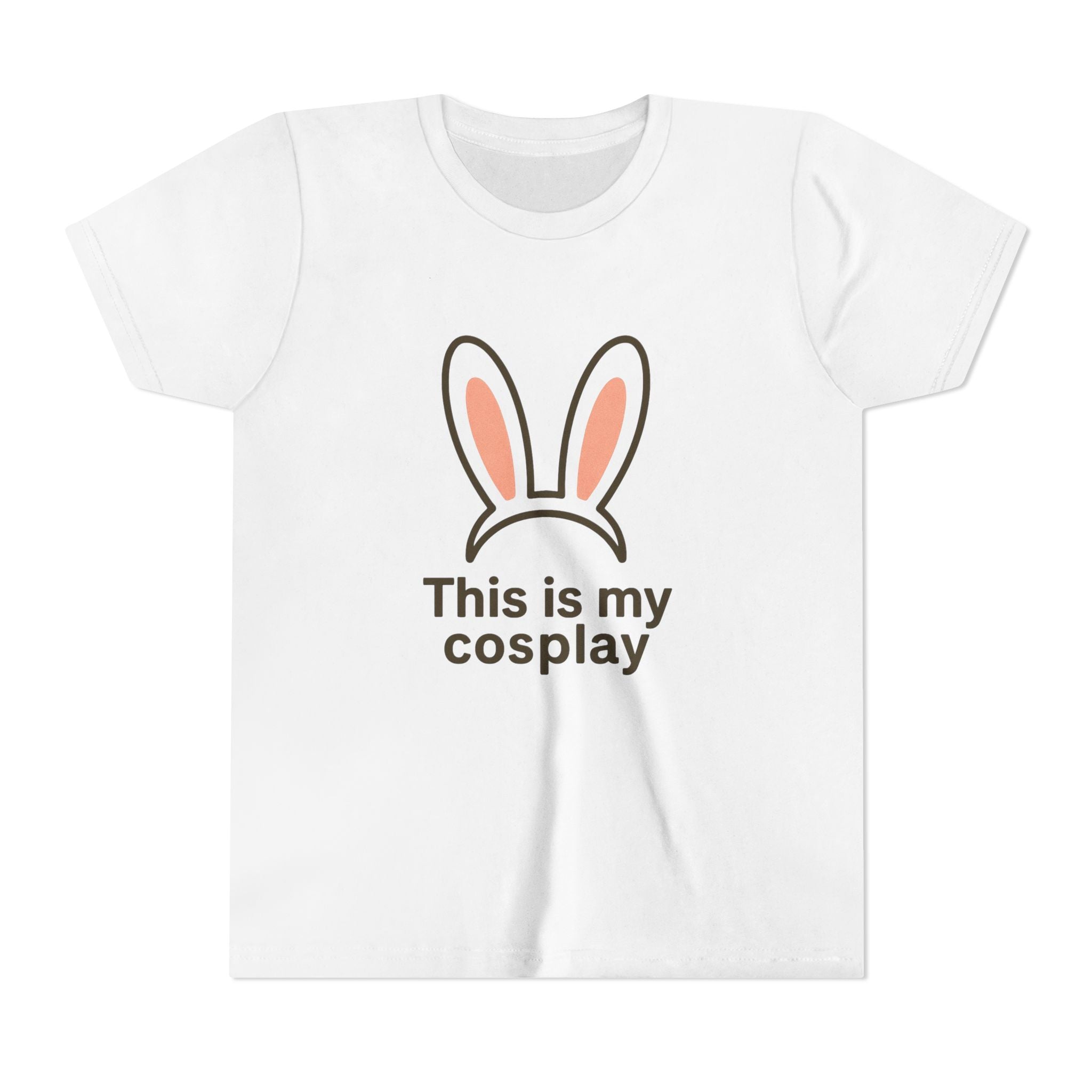 Youth Tee — "This is my cosplay" Bunny Ears Kids T‑Shirt