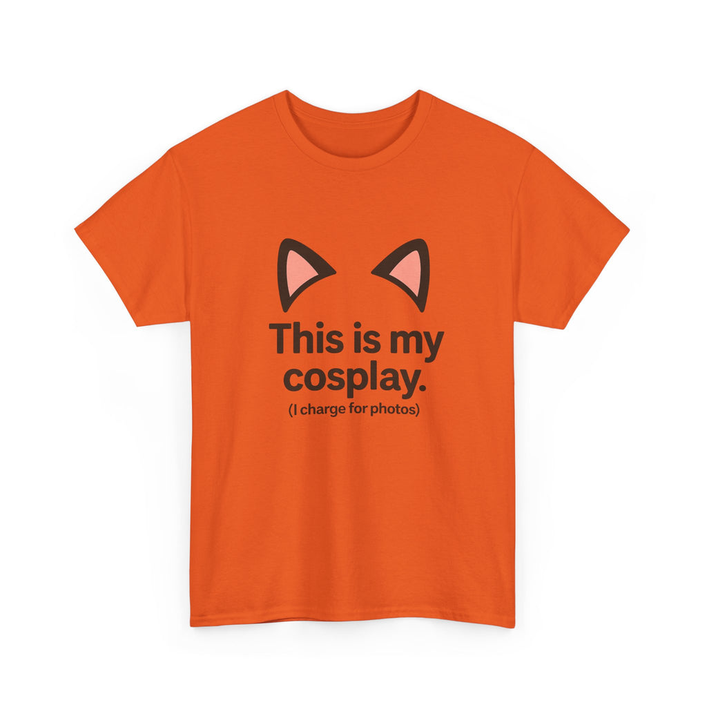 This Is My Cosplay T-Shirt — Cute Cat Ears Graphic Tee (I charge for photos) - Adult