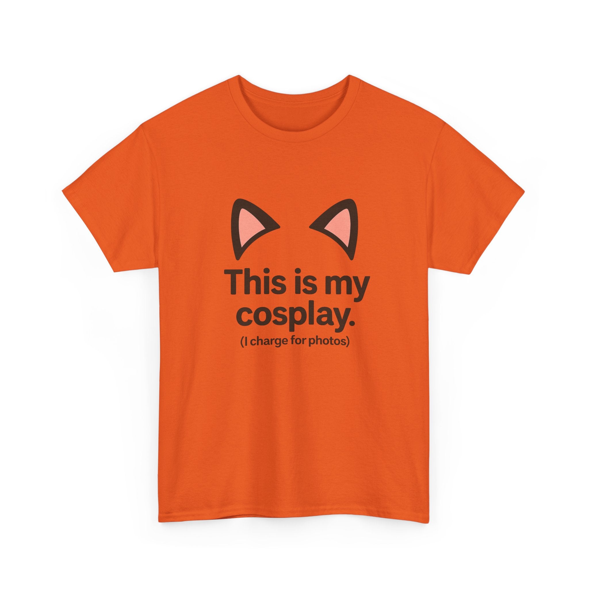This Is My Cosplay T-Shirt — Cute Cat Ears Graphic Tee (I charge for photos) - Adult