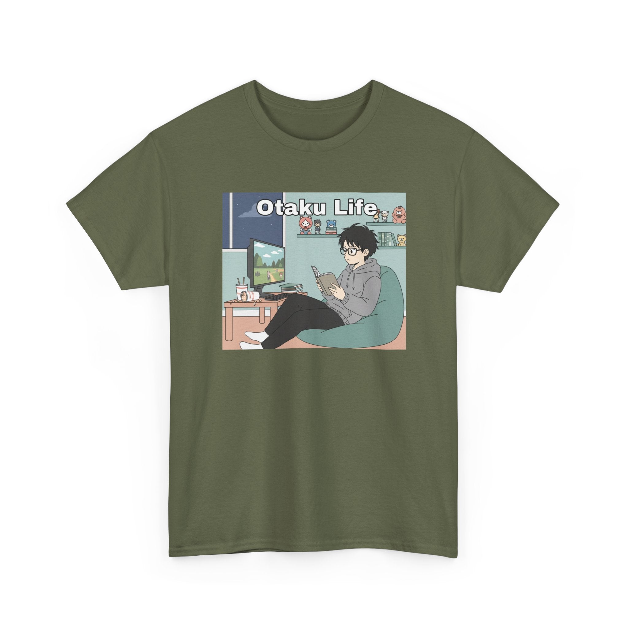 Otaku Life T-Shirt — Chill Anime Gamer Graphic Tee - Adult