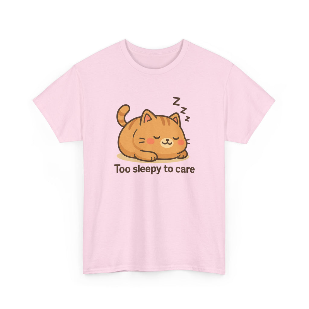 Too Sleepy to Care Cat T-Shirt - Adult