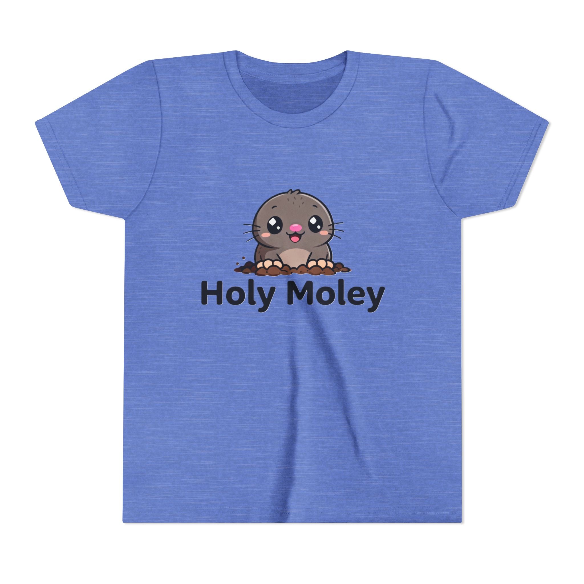 Youth Tee — Cute 'Holy Moley' Mole Kids T‑Shirt (Playful Animal Pun)