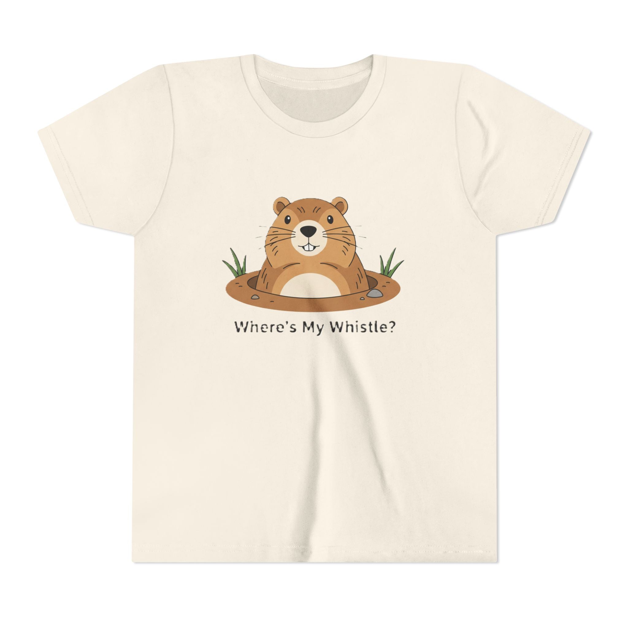Groundhog Day Kid’s Tee — "Where's My Whistle?" Groundhog Graphic Youth T-Shirt