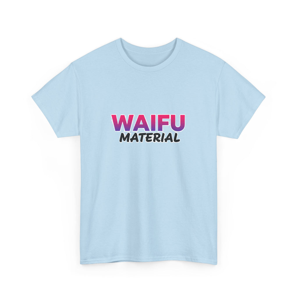 Waifu Material T-Shirt — Cute Anime Text Tee for Otaku Fans - Adult