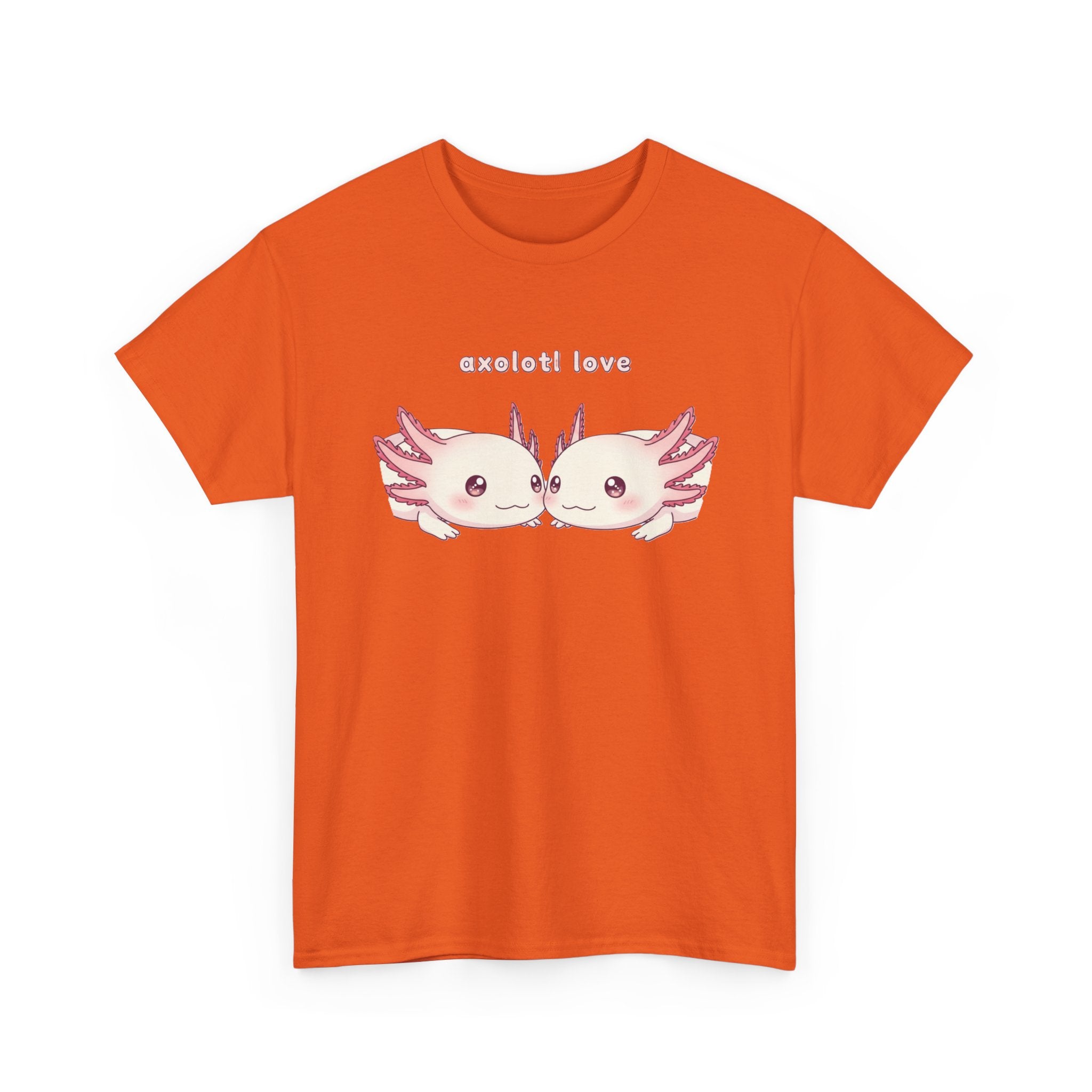 Axolotl Love T-Shirt — Cute Kissing Axolotls Graphic Tee - Adult