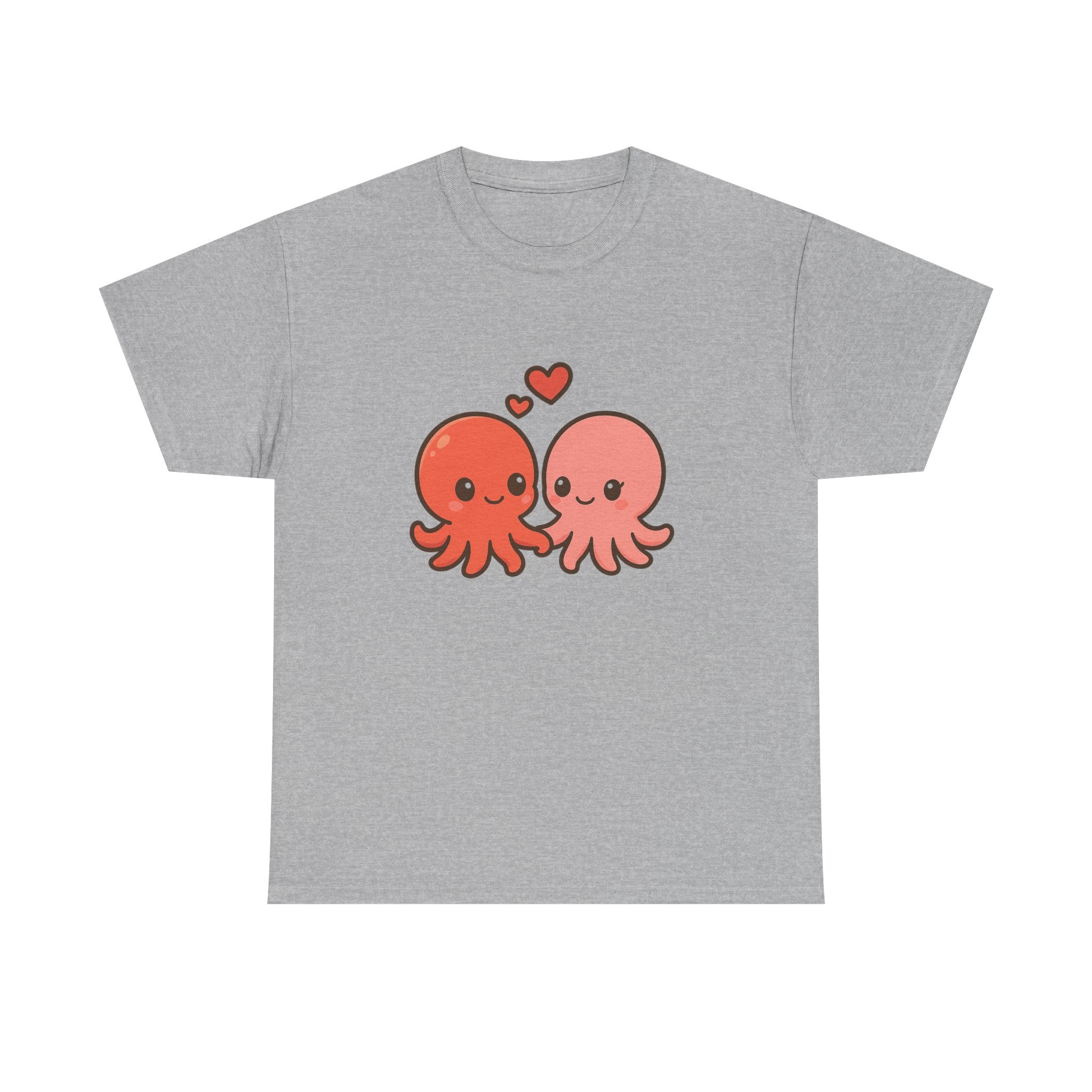 Octopus Couple Tee — Cute Kawaii Love Octopus T-Shirt - Adult