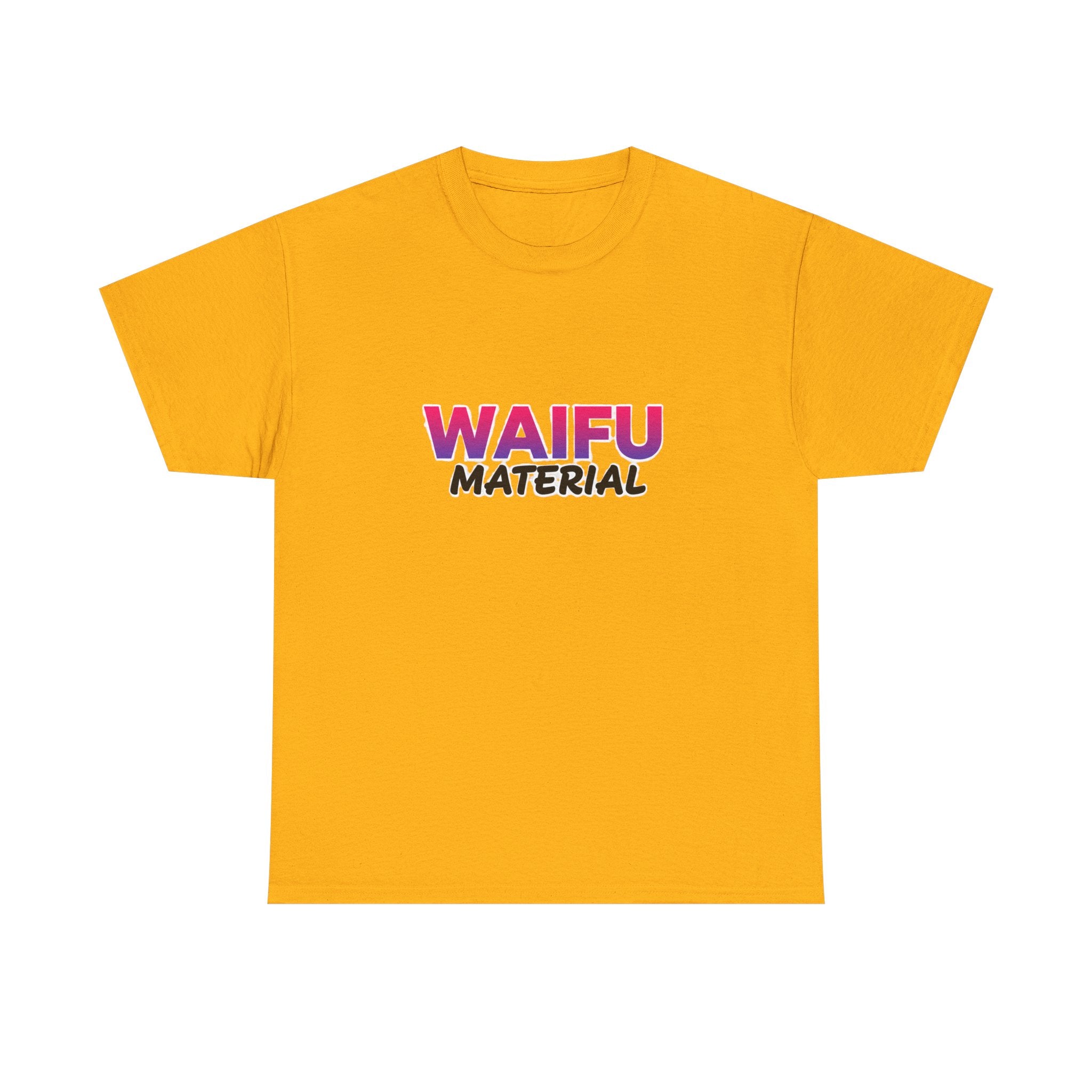 Waifu Material T-Shirt — Cute Anime Text Tee for Otaku Fans - Adult