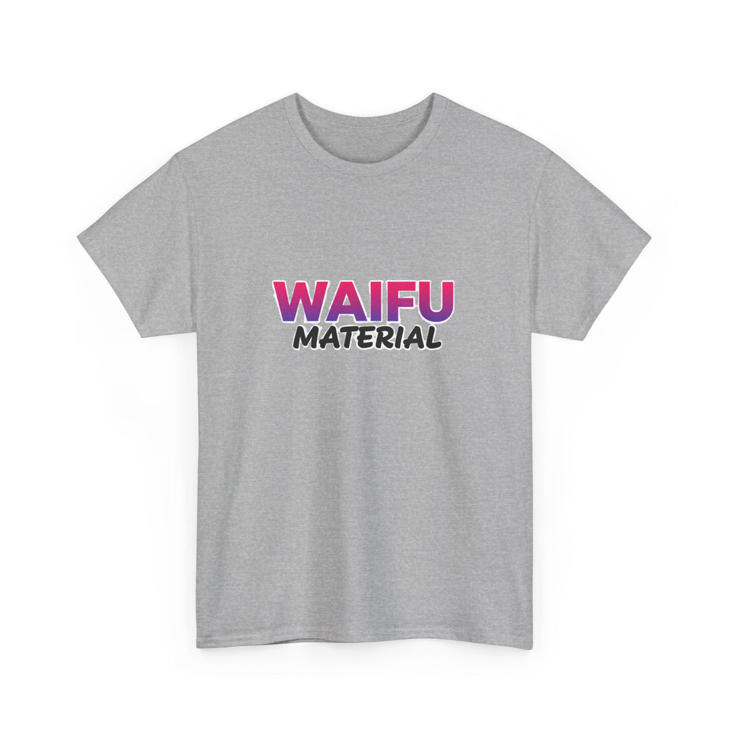 Waifu Material T-Shirt — Cute Anime Text Tee for Otaku Fans - Adult