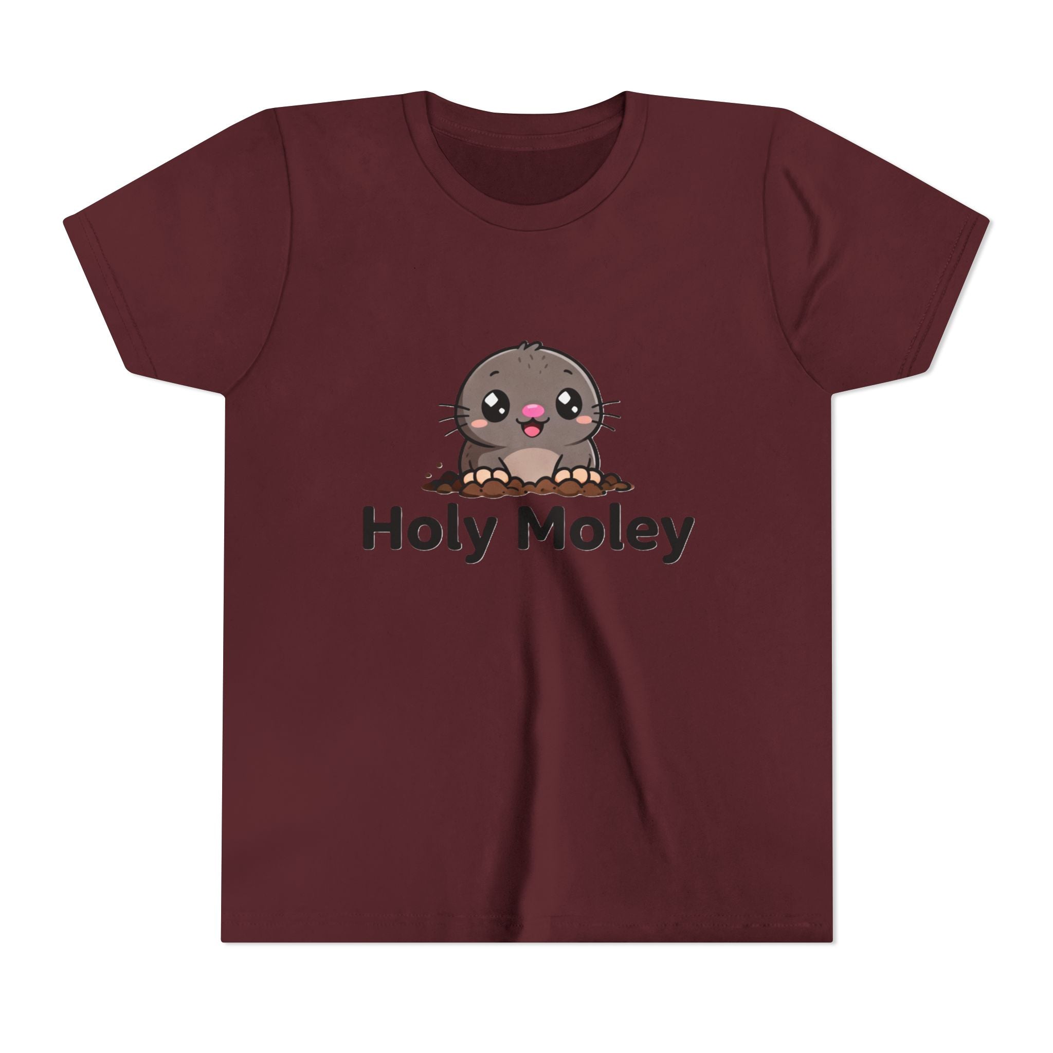 Youth Tee — Cute 'Holy Moley' Mole Kids T‑Shirt (Playful Animal Pun)