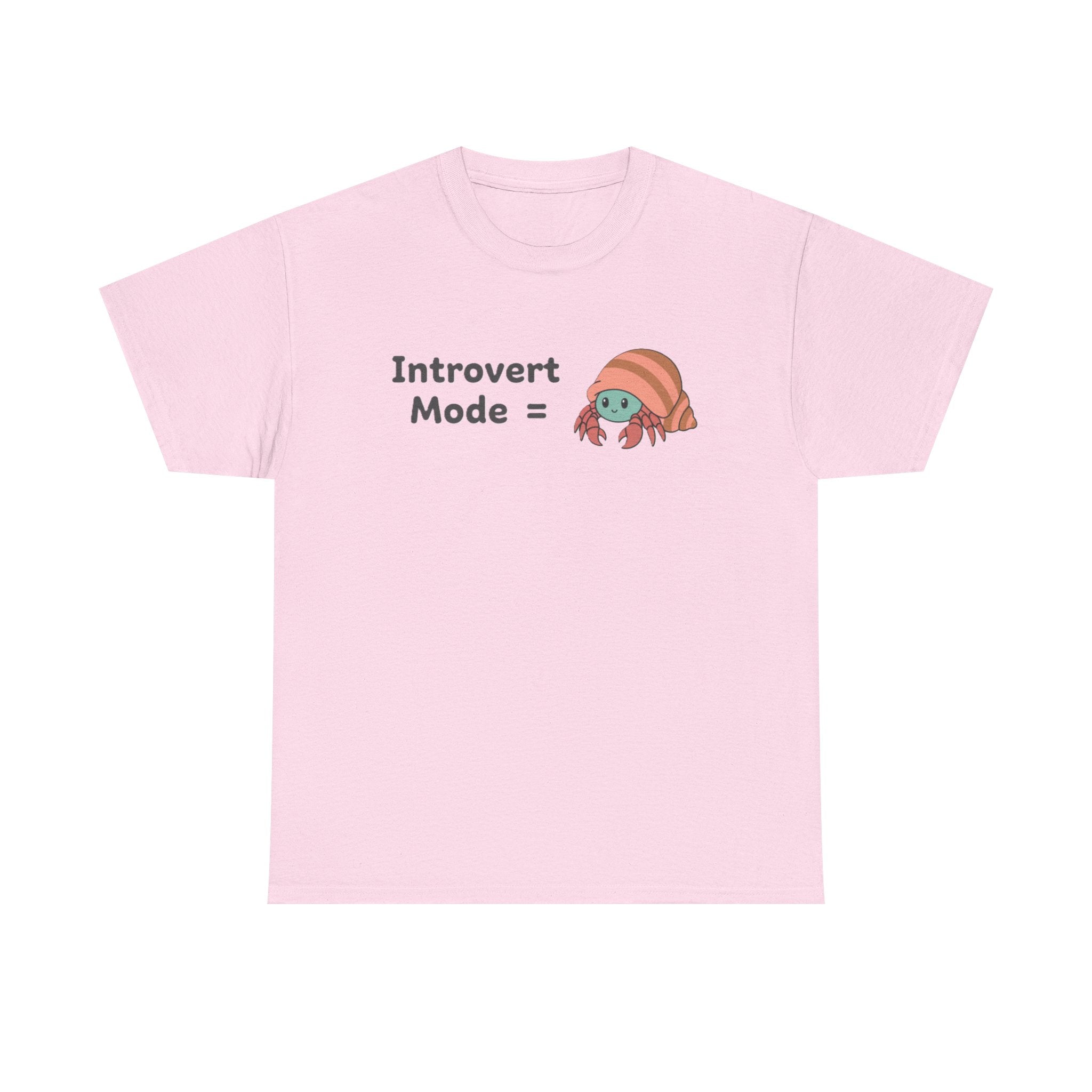 Introvert Mode T-Shirt — Cute Hermit Crab Graphic Tee - Adult