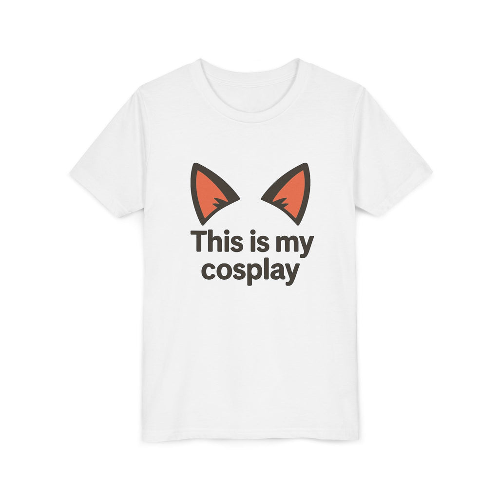 Youth Tee — "This Is My Cosplay" Fox Ear Costume Shirt