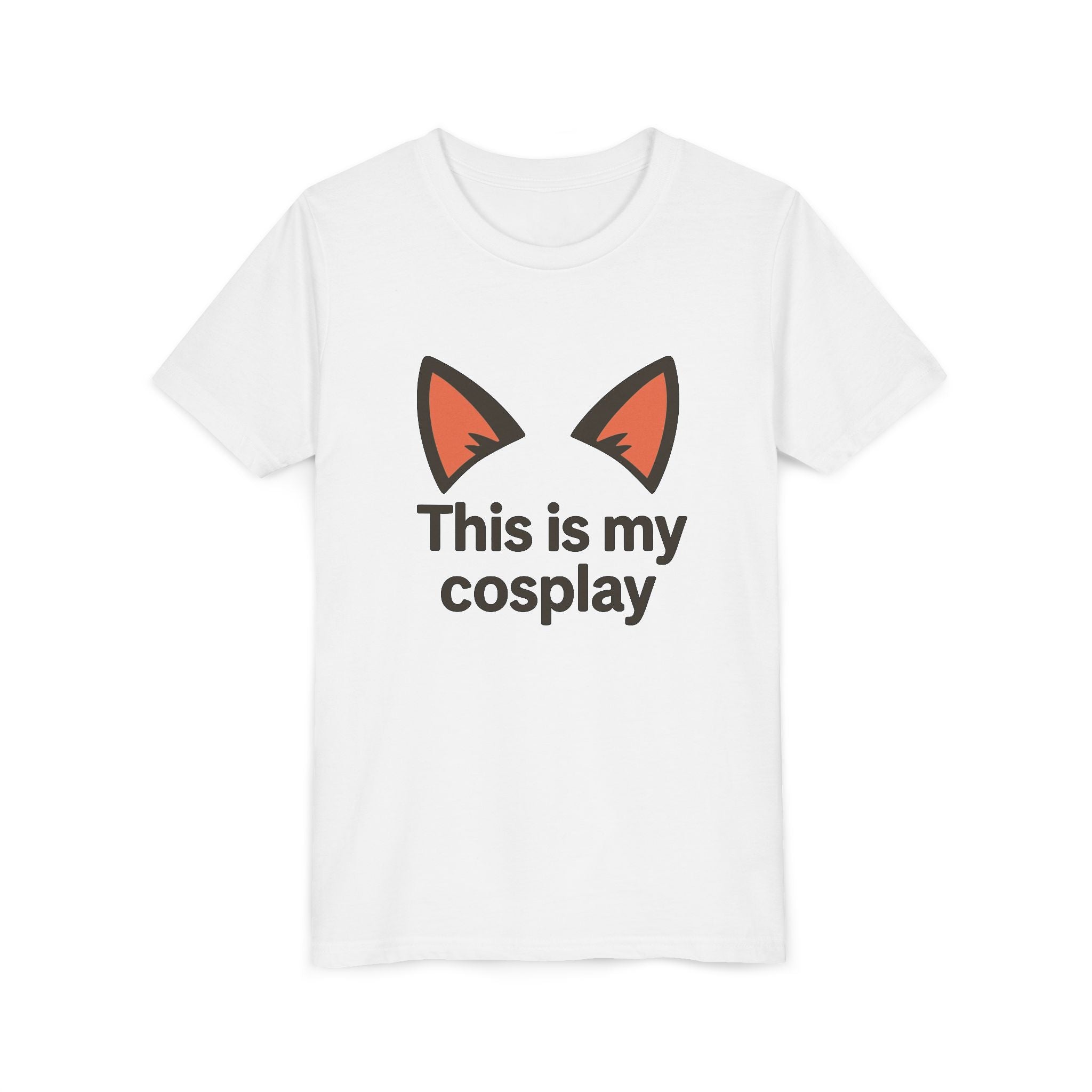 Youth Tee — "This Is My Cosplay" Fox Ear Costume Shirt