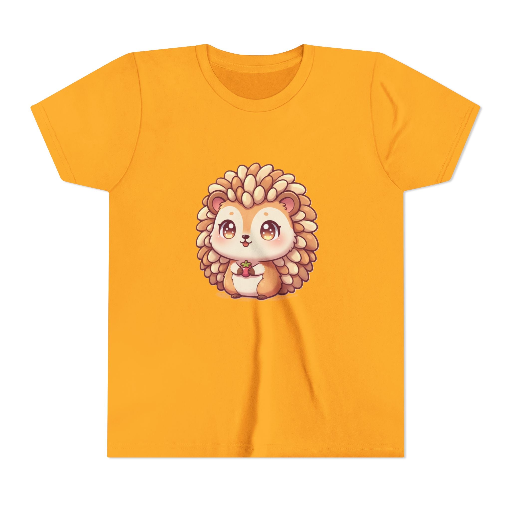 Cute Hedgehog Youth Tee — Adorable Cartoon Woodland Animal Kids Shirt
