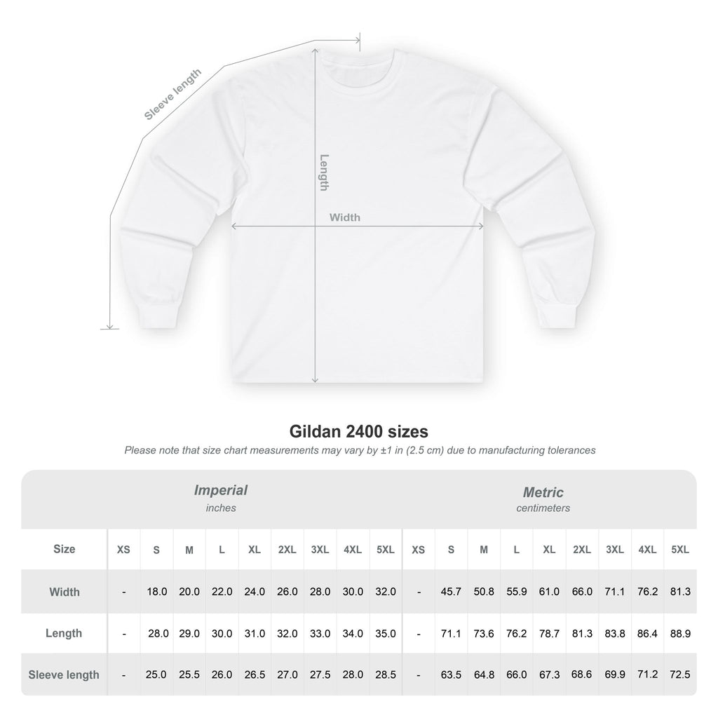 Clueless Otaku Guy Long Sleeve Tee — Minimalist Window Portrait Graphic - Adult