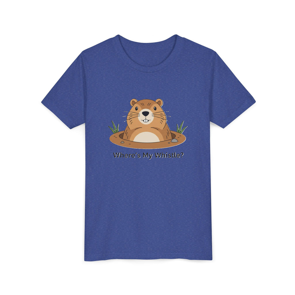Groundhog Day Kid’s Tee — "Where's My Whistle?" Groundhog Graphic Youth T-Shirt